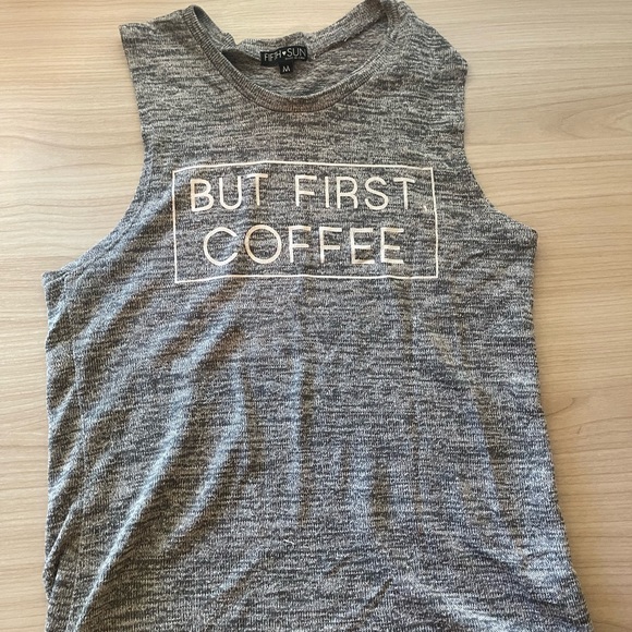 “But first Coffee” tank top - Picture 1 of 2